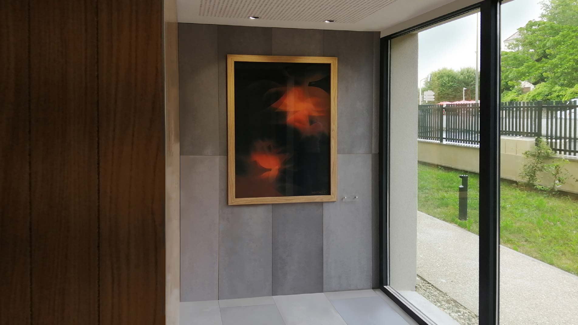 Art in situ, émaux sur verre de l'artiste Guillaume Bottazzi dans le Grand Paris.