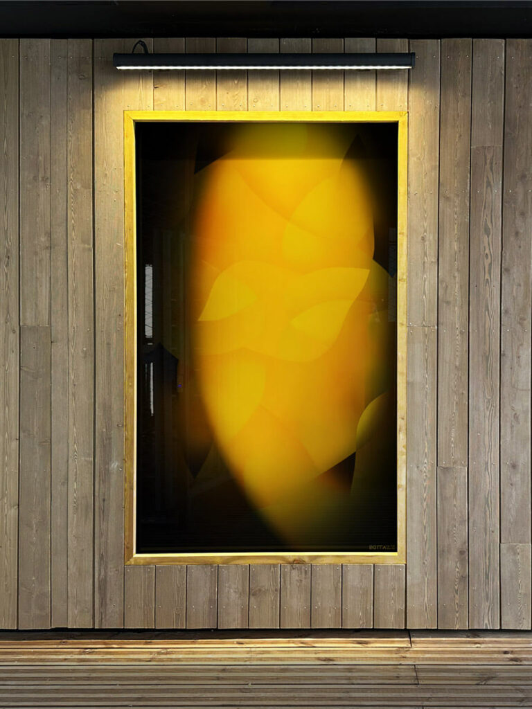 Emaux sur verre, oeuvres réalisée par l'artiste Guillaume Bottazzi à Clichy, Grand Paris.