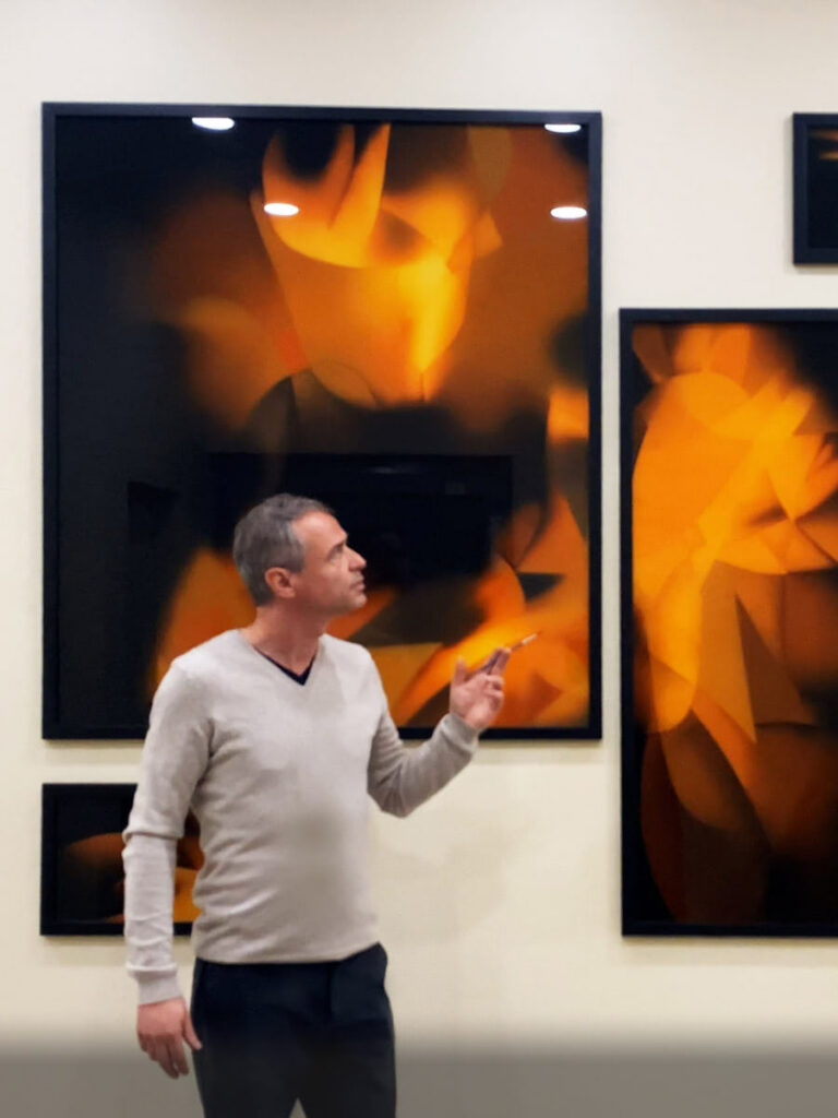 Emaux sur verre, oeuvres réalisée par l'artiste Guillaume Bottazzi