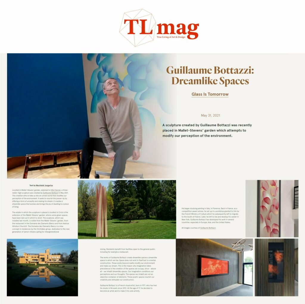 Article au sujet de Guillaume Bottazzi sur TL Mag