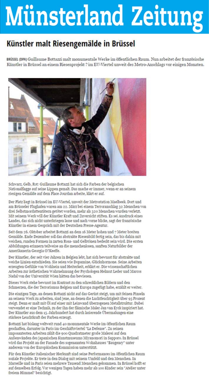 Münsterland Zeitung – Allemagne, Guillaume Bottazzi