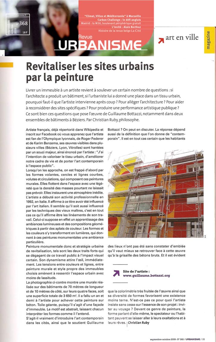 Revue Urbanisme – France, Guillaume Bottazzi