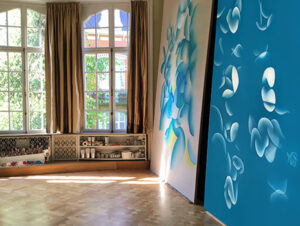 Guillaume Bottazzi's artist studio in Brussels.