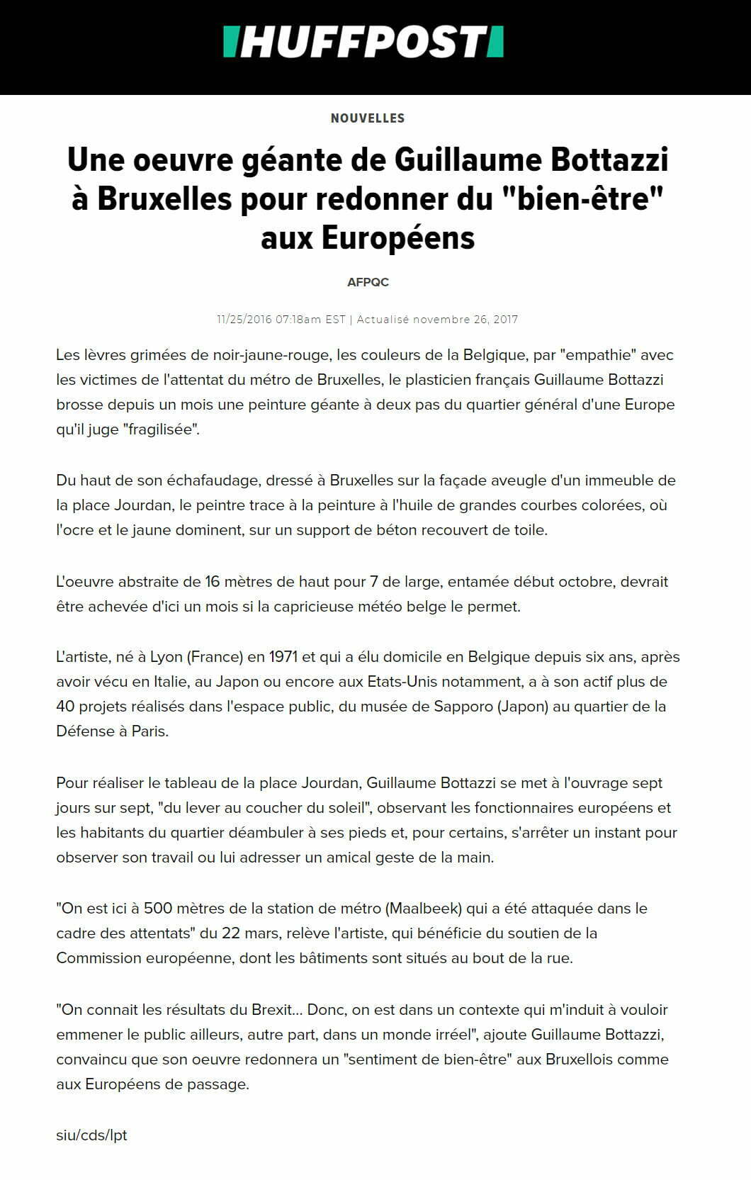 Huffpost – Canada, Guillaume Bottazzi