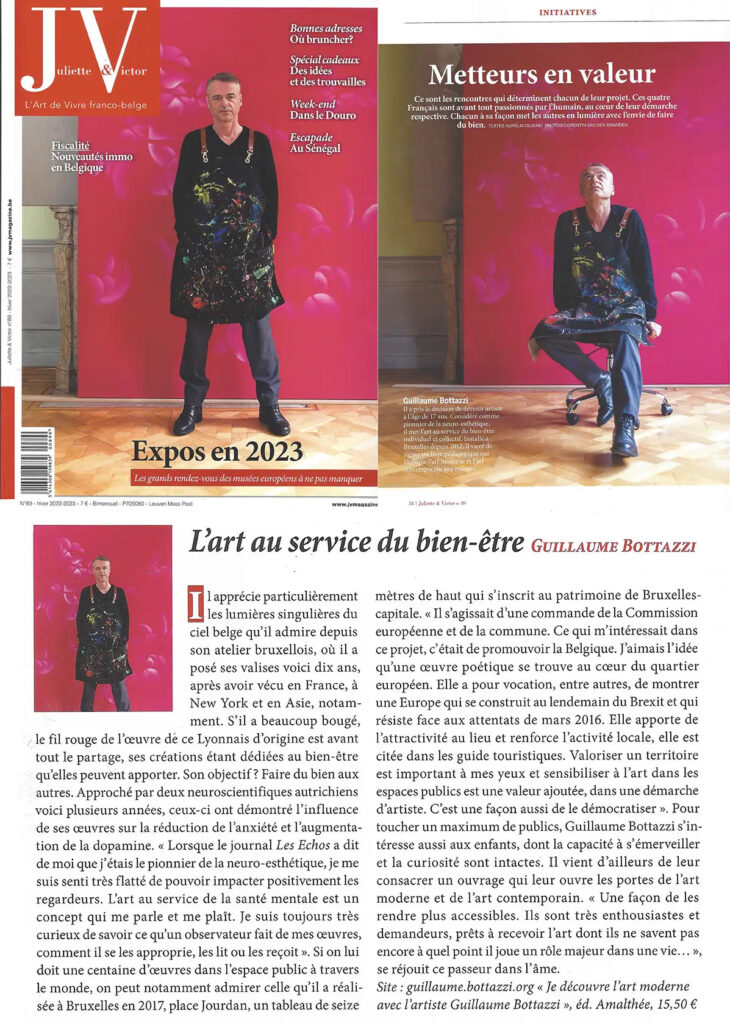 Article au sujet du livre 'Je découvre l'art moderne avec l'artiste Guillaume Bottazzi' sur le magazine belge Juliette & Victor.