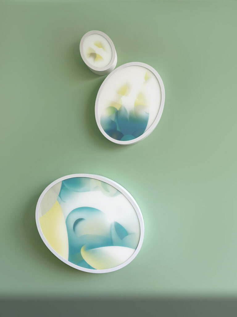 Work of light, permanent installation by the artist Guillaume Bottazzi in Brussels