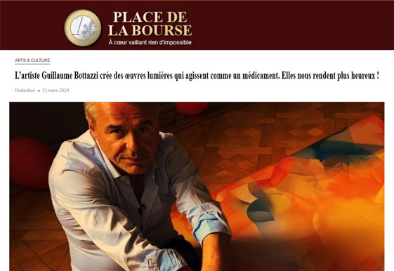 Article au sujet de Guillaume Bottazzi et la neuroesthétique sur Place de la Bourse