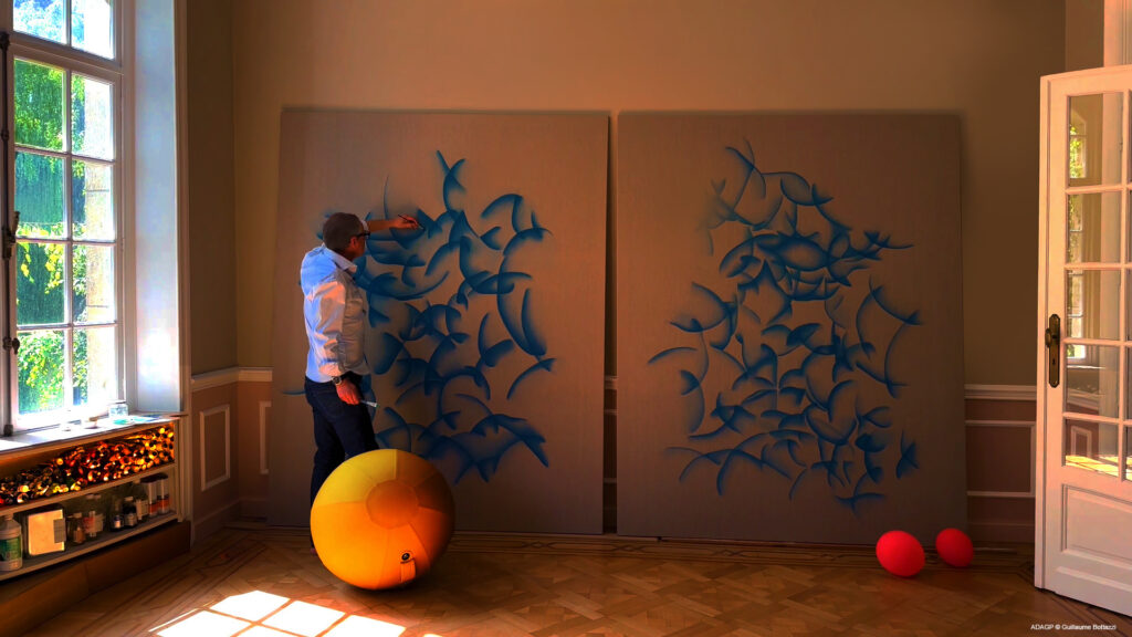 guillaume Bottazzi in his artist studio in Brussels