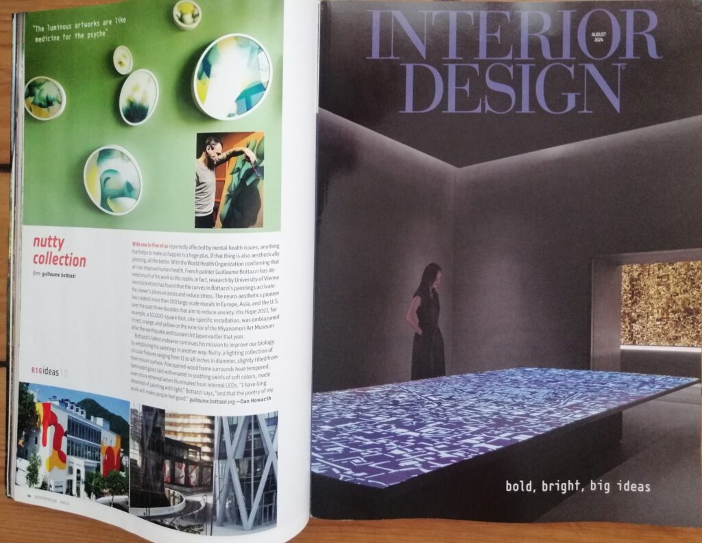 Guillaume Bottazzi à lire dans INTERIOR DESIGN (USA) : top 10 des meilleurs magazines de design au monde