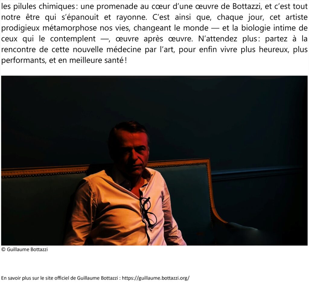 Des oeuvres environnementales de Guillaume Bottazzi aide à améliorer notre sante mentale et notre bien-être