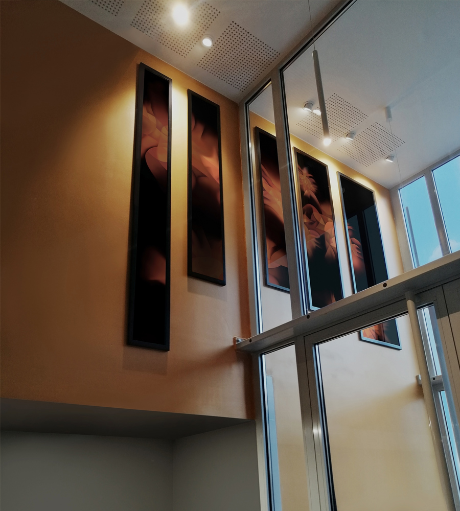 Guillaume Bottazzi, art in situ, émaux sur verre, Grand Paris, Montreuil
