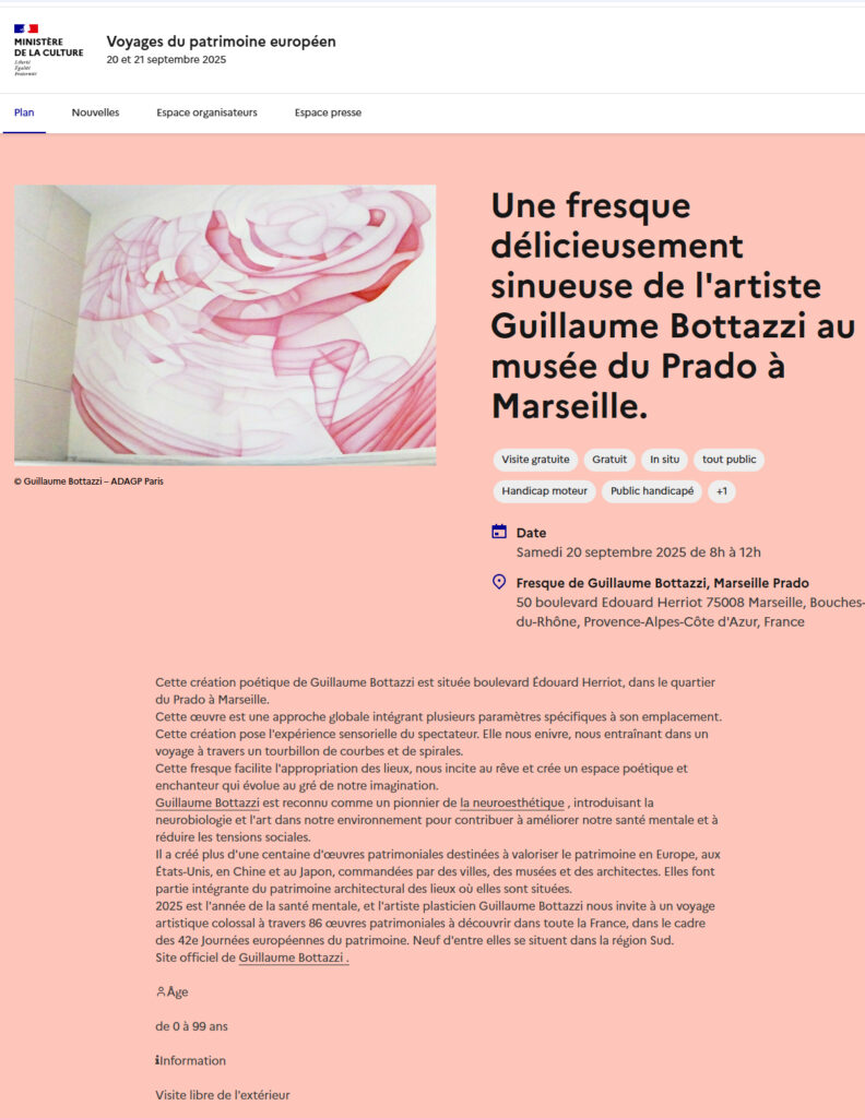 86 guillaume bottazzi's permanent works of art to discover in France