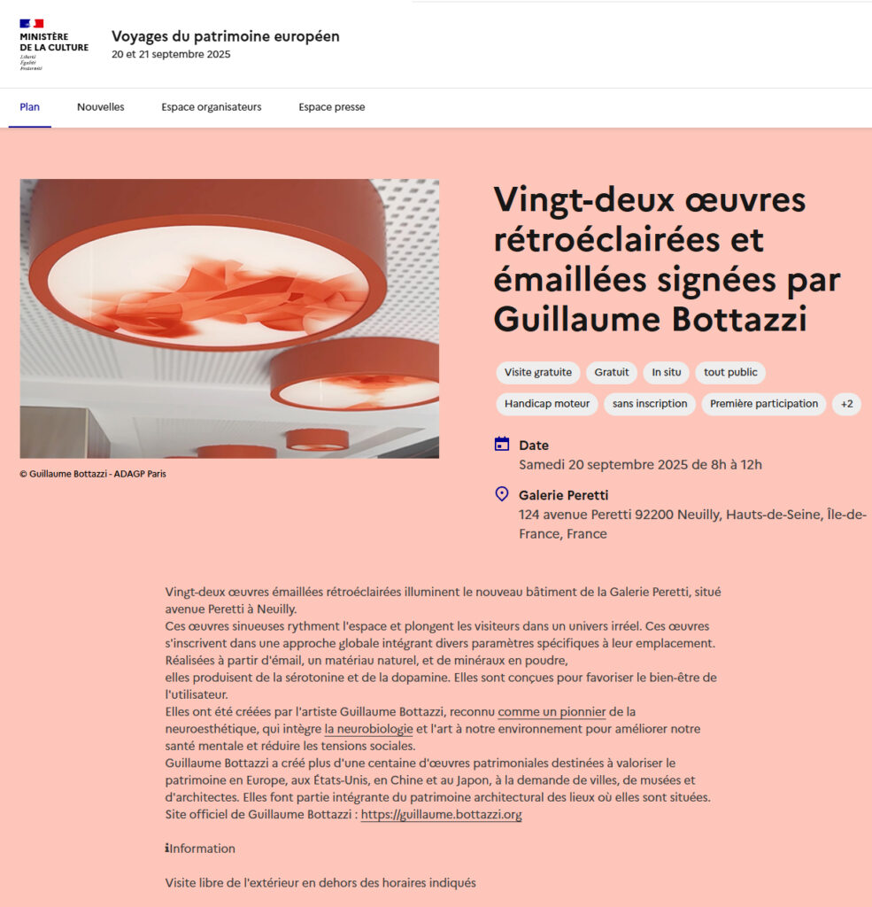 86 guillaume bottazzi's permanent works of art to discover in France
