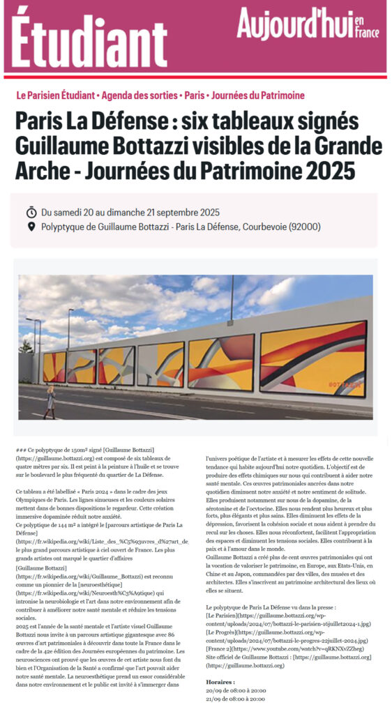 le parisien etudiant guillaume bottazzi visible de la grande arche de la defense 
