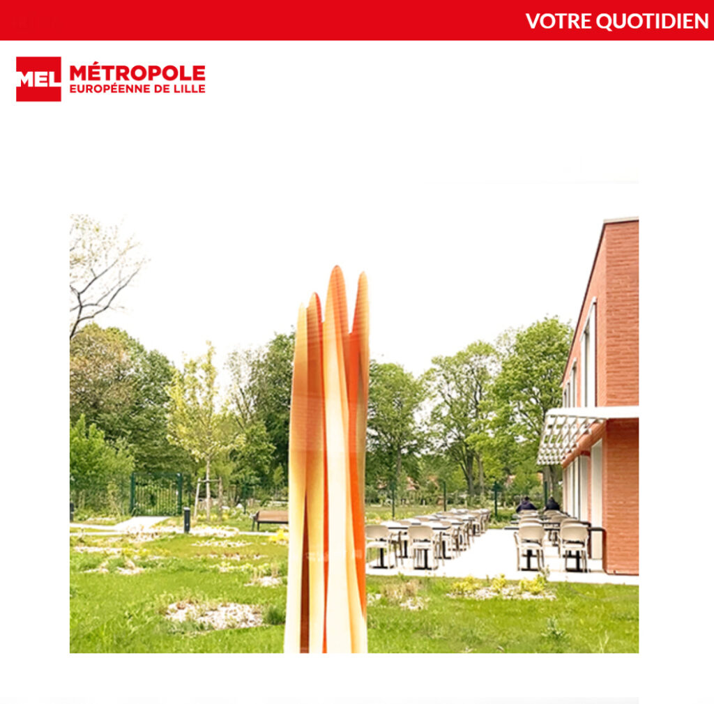 lille metropole a cote de la villa cavrois  une sculpture de guillaume bottazzi
