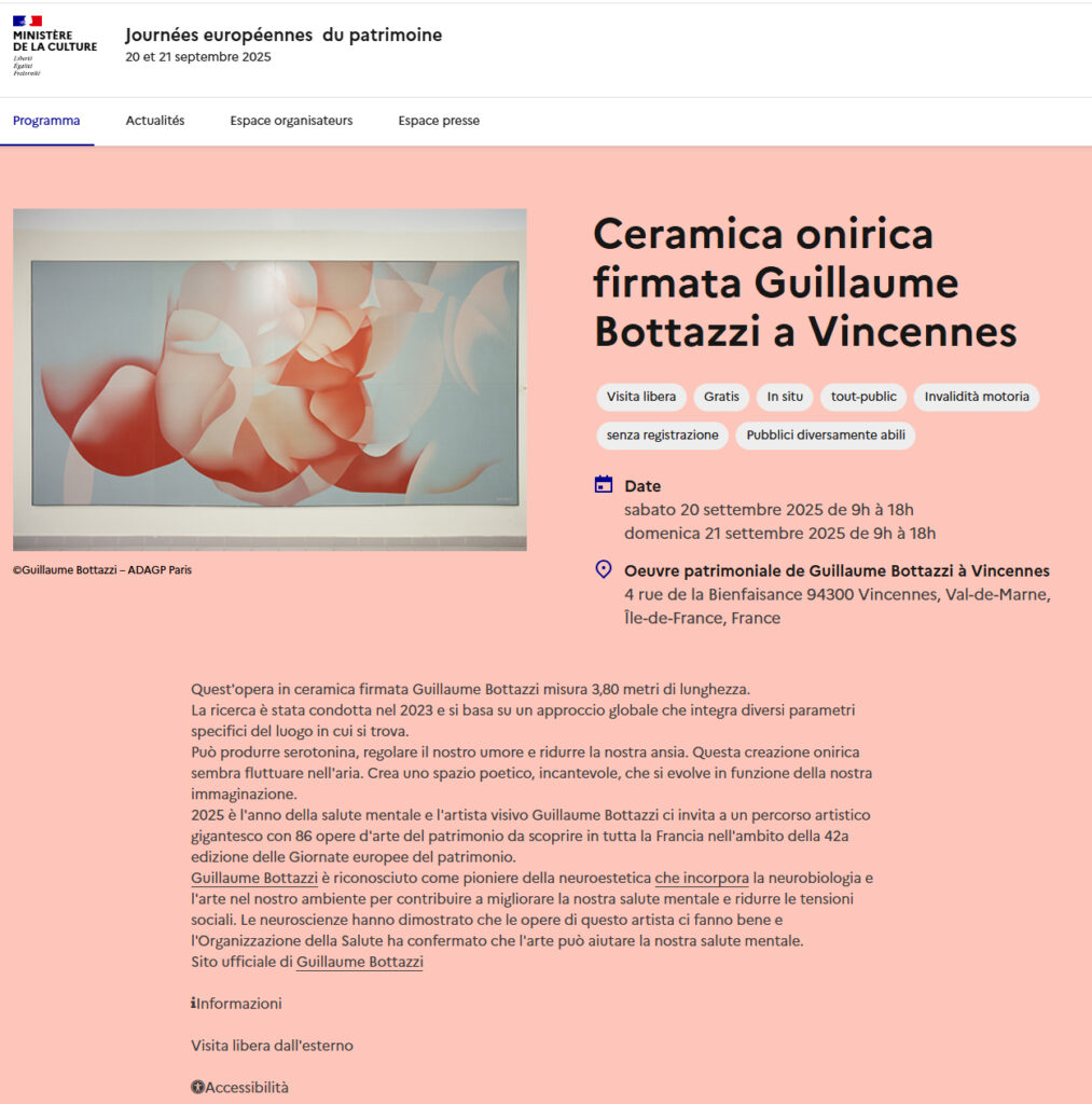 86 guillaume bottazzi's permanent works of art to discover in France