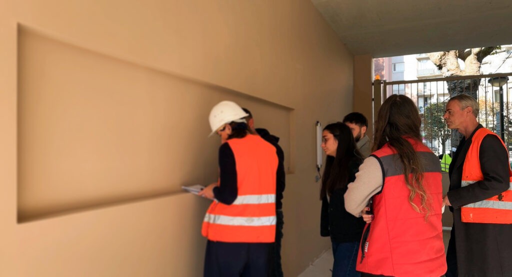 As a team, implementation of the complex that will house an in-situ work of art by Guillaume Bottazzi