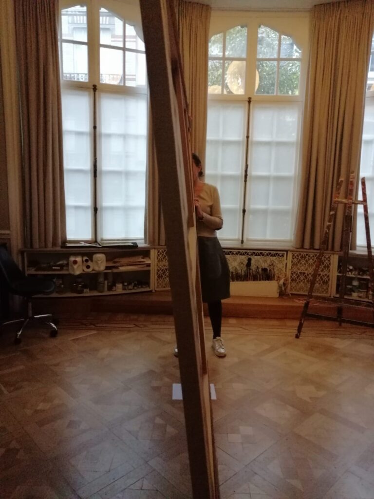 En cours de réalisation - Simulation de l'inclinaison de la prochaine oeuvre de guillaume bottazzi à Paris 