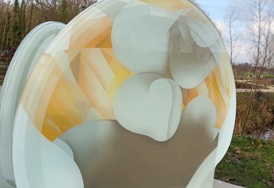 Sculpture en verre de Guillaume Bottazzi à Bondues
