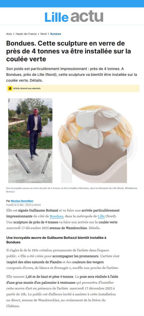 guillaume bottazzi lille actu installation