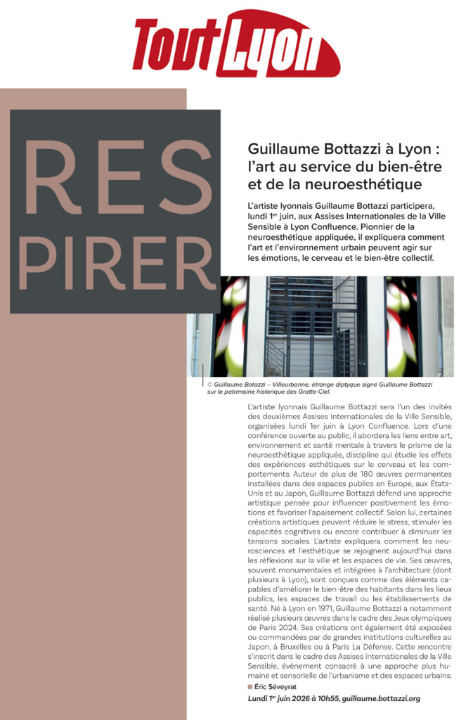 le tout lyon guillaume bottazzi à lyon" l'art au service de la santé"