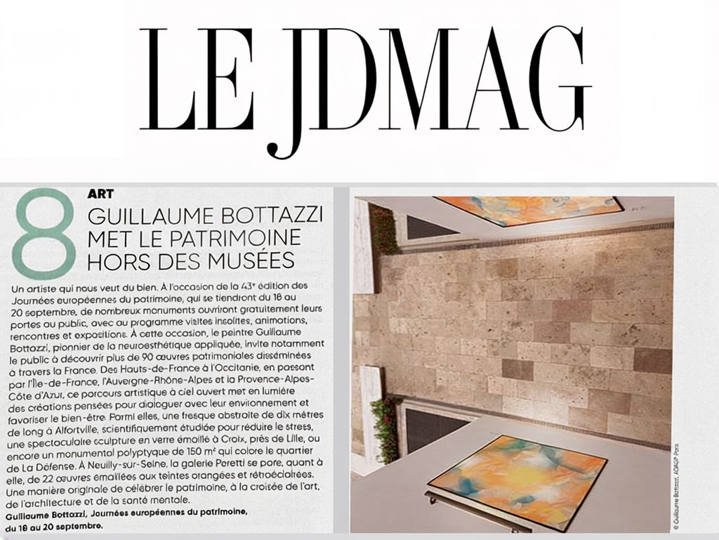 JDMAG: “Guillaume Bottazzi Brings Cultural Heritage Out of Museums”