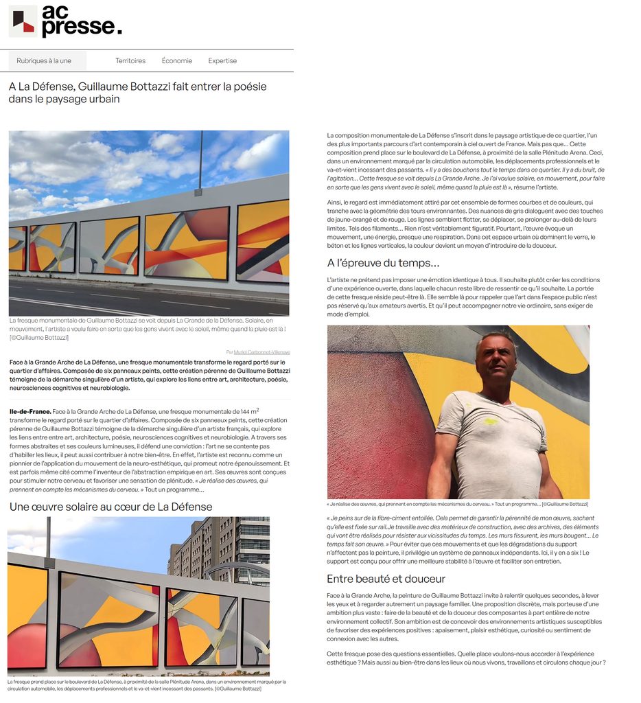 A La Défense, Guillaume Bottazzi fait entrer la poésie dans le paysage urbain en hauts-de-Seine